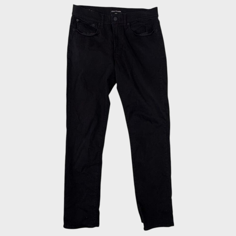 Lucky Brand 121 Slim Straight Mens 32 x 32 Black Pants - Picture 2 of 14